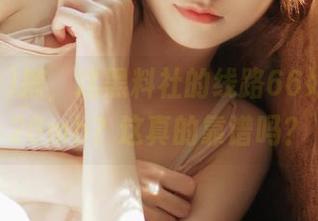 擦，这黑料社的线路66好像只要26mb？这真的靠谱吗？